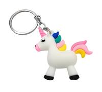 Promotech Unicornio mágico - Llavero de plástico, accesorio de fantasía para llaves, bolsos y mochilas, ideal como regalo para niños y fanáticos de unicornios