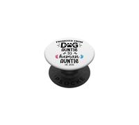 Promoted from Dog Auntie to Human Auntie 2026 1st Time Aunt PopSockets PopGrip Adhesivo