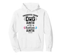 Promoted from Dog Auntie to Human Auntie 2026 1st Time Aunt Sudadera con Capucha