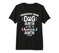 Promoted from Dog Auntie to Human Auntie 2026 Aunty New Aunt Camiseta Premium