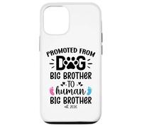 Promoted from Dog Big Brother Human Brother EST 2026 Big Bro Carcasa para iPhone 12/12 Pro
