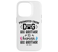 Promoted from Dog Big Brother Human Brother EST 2026 Big Bro Carcasa para iPhone 14 Pro