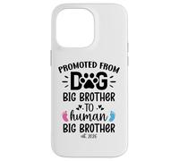 Promoted from Dog Big Brother Human Brother EST 2026 Big Bro Carcasa para iPhone 14 Pro MAX