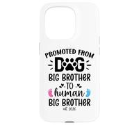 Promoted from Dog Big Brother Human Brother EST 2026 Big Bro Carcasa para iPhone 15 Pro