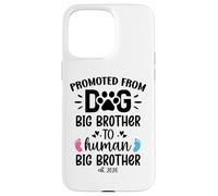 Promoted from Dog Big Brother Human Brother EST 2026 Big Bro Carcasa para iPhone 15 Pro MAX