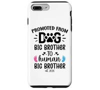 Promoted from Dog Big Brother Human Brother EST 2026 Big Bro Carcasa para iPhone 7 Plus/8 Plus