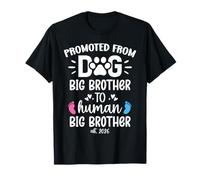 Promoted from Dog Big Brother to Human Brother EST. 2026 Bro Camiseta
