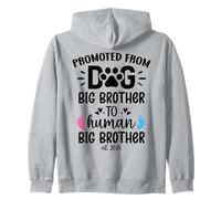 Promoted from Dog Big Brother to Human Brother EST 2026 Bro Sudadera con Capucha