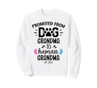 Promoted from Dog Grandma to Human Grandma EST 2026 New Nana Sudadera