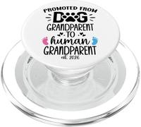 Promoted from Dog Grandparent to Human Grandparent EST 2026 PopSockets PopGrip para MagSafe