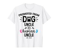 Promoted from Dog Uncle to Human Uncle EST 2026 New Uncle Camiseta