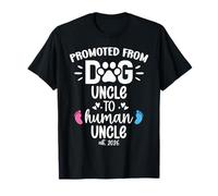 Promoted from Dog Uncle to Human Uncle EST. 2026 New Uncle Camiseta