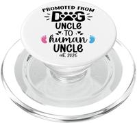 Promoted from Dog Uncle to Human Uncle EST 2026 New Uncle PopSockets PopGrip para MagSafe