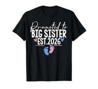 Promoted to Big Sister 2026 Going to be Big Sis Teenage Girl Camiseta