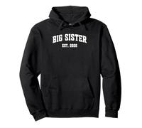 Promoted to Big Sister EST. 2026 Sister Baby Announcement Sudadera con Capucha