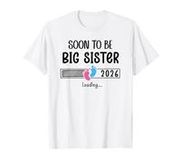 Promoted to Big Sister EST 2026 Soon to Be Sister Loading Camiseta