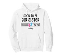 Promoted to Big Sister EST 2026 Soon to Be Sister Loading Sudadera con Capucha