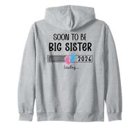 Promoted to Big Sister EST 2026 Soon to Be Sister Loading Sudadera con Capucha