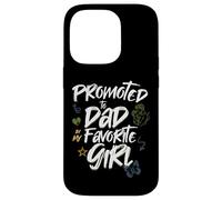 Promoted to Dad by My Favorite Girl - Papá Design Carcasa para iPhone 14 Pro