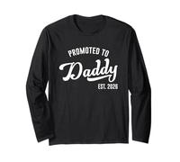 Promoted to Daddy EST. 2026 Father's Day Baby Announcement Manga Larga