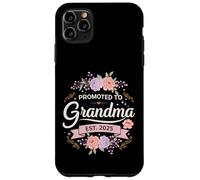 Promoted to Grandma Est 2025 Floral New Grandma Cute Design Carcasa para iPhone 11 Pro Max