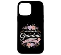 Promoted to Grandma Est 2025 Floral New Grandma Cute Design Carcasa para iPhone 13 Pro Max
