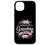 Promoted to Grandma Est 2025 Floral New Grandma Cute Design Carcasa para iPhone 14 Plus
