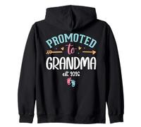 Promoted to Grandma EST 2026 Nana 1st Time Grandmother to Be Sudadera con Capucha