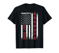 Promoted To Grandpa 2026 Vintage US Flag Grandpa EST 2026 Camiseta