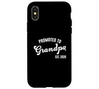 Promoted to Grandpa EST. 2026 Grandparent Baby Announcement Carcasa para iPhone X/XS