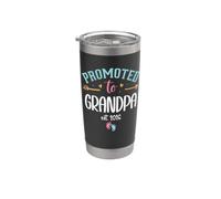 Promoted to Grandpa est 2026 Soon to Be Grandpa New Grandad Vaso térmico de acero inoxidable de doble pared