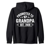 Promoted To Grandpa EST. 2026 Sorpresa Abuelo Futuro Familia Sudadera con Capucha