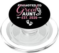 Promoted to Great Aunt EST 2026 Soon To Be Great Aunt 2026 PopSockets PopGrip para MagSafe