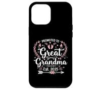 Promoted to Great Grandma Est. 2025 Pregnancy Reveal Carcasa para iPhone 12 Pro Max