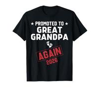 Promoted To Great Grandpa Again 2026 Great Grandpa To Be Camiseta