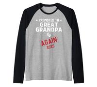 Promoted To Great Grandpa Again 2026 Great Grandpa To Be Camiseta Manga Raglan