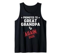 Promoted To Great Grandpa Again 2026 Great Grandpa To Be Camiseta sin Mangas