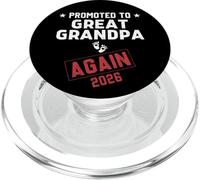 Promoted To Great Grandpa Again 2026 Great Grandpa To Be PopSockets PopGrip para MagSafe
