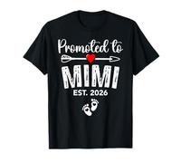 Promoted to Mimi EST 2026 Mimi To Be 2026 Baby Announcement Camiseta