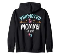 Promoted to Mommy 2026 Mom EST 2026 First Time Mother to Be Sudadera con Capucha