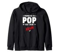 Promoted To Pop Again 2026 Baby Announcement New Grandparent Sudadera con Capucha