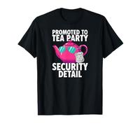 Promoted To Tea Party Security Detail Funny Dad Camiseta