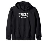 Promoted to Uncle EST. 2026 Baby Announcement Sudadera con Capucha