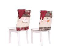 Promotional sales Christmas Chair Covers, 2Pcs Christmas Chair Back Cover Snowman Santa Claus Hat Slipcovers Set for Christmas Festive Dinner Table Ch