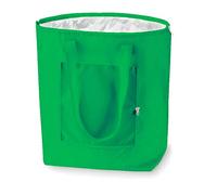 PromotionGift - Nevera Plegable Reutilizable, Bolsa de Playa y de Compras Ligera y Duradera, con Forro Interior de Aluminio función de refrigeración (Verde irlandés)
