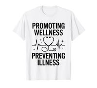 Promover el bienestar Prevención de enfermedades Medicina interna Camiseta