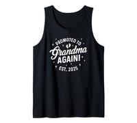 Promovido a Abuela de Nuevo 2025 Segundo Anuncio de bebé Camiseta sin Mangas