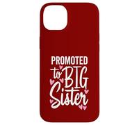Promovido a Big Sister Family New Baby Love Hearts Graphic Carcasa para iPhone 14 Plus
