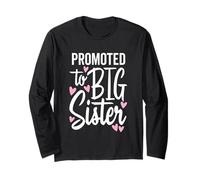 Promovido a Big Sister Family New Baby Love Hearts Graphic Manga Larga