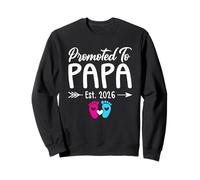 Promovido a Papa EST. 2026 Anuncio Familiar Sudadera